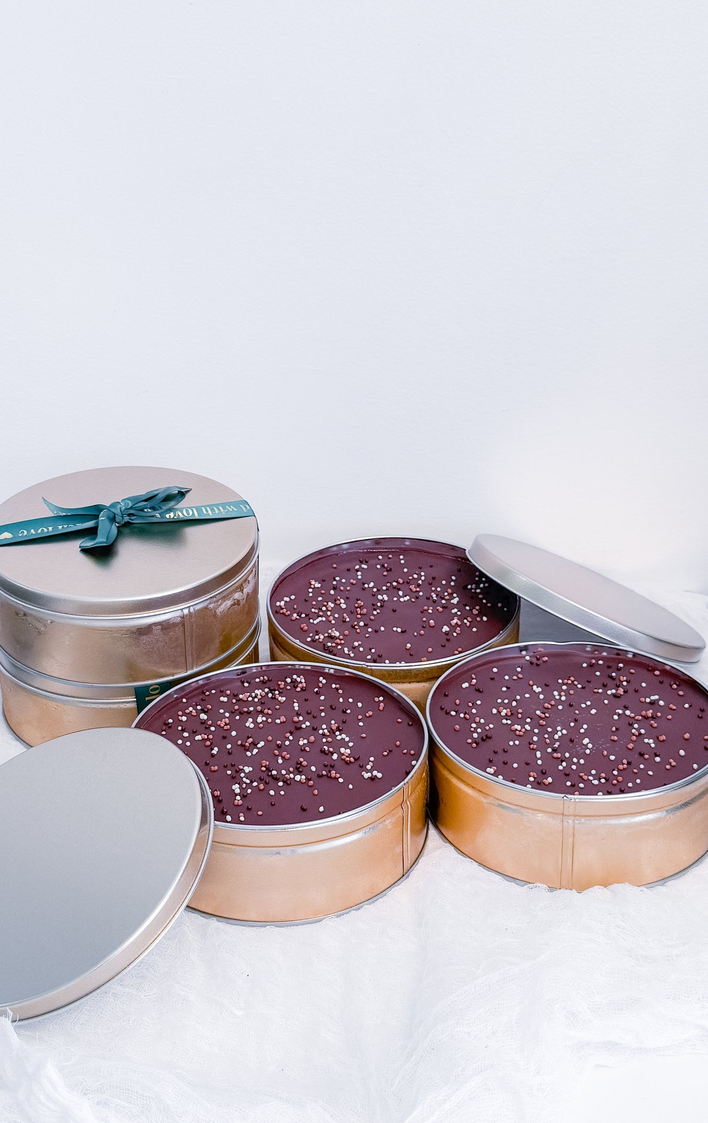 Angels Chocolate Cake in a 7x3 can