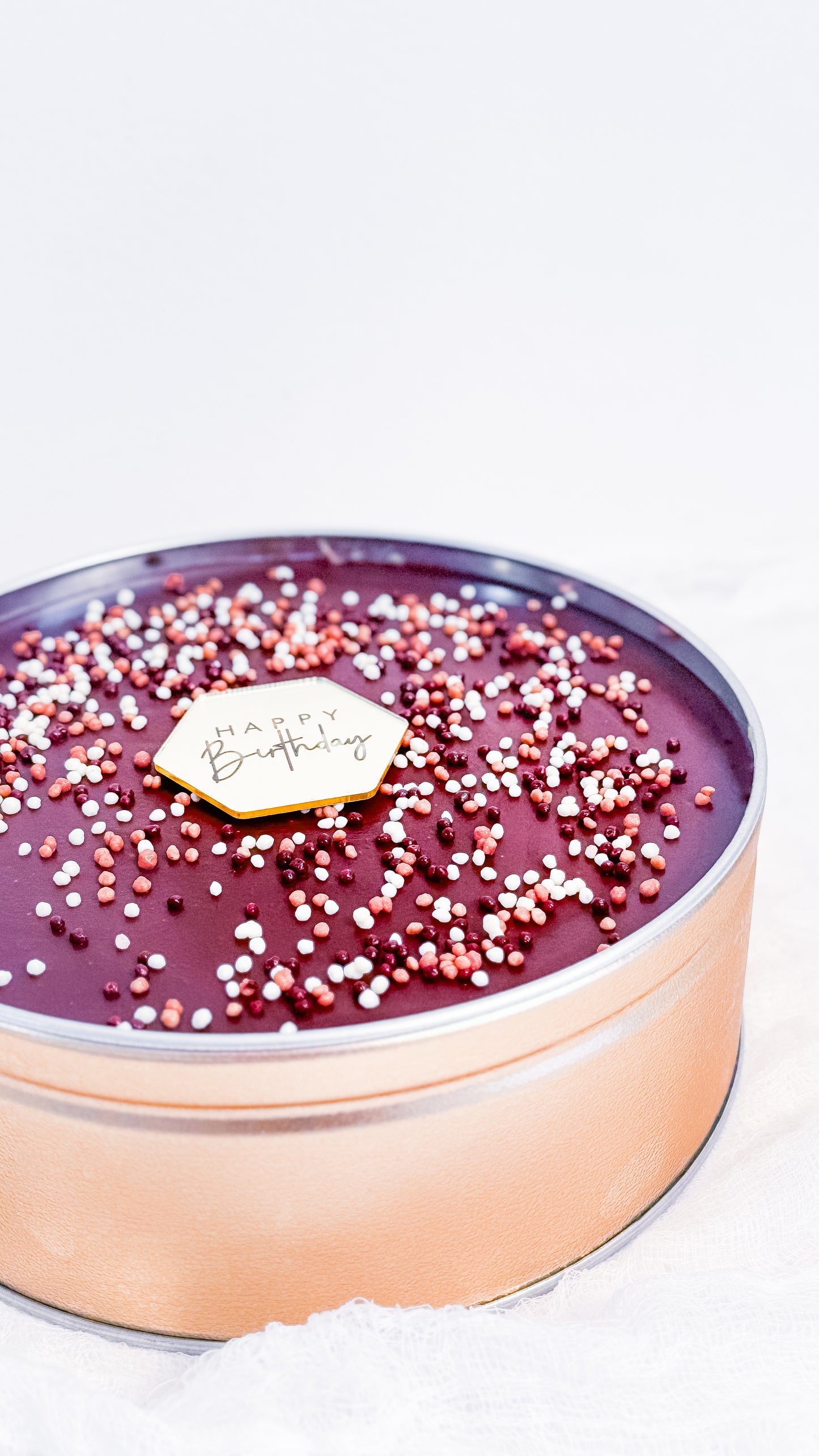 Angels Chocolate Cake in a 7x3 can