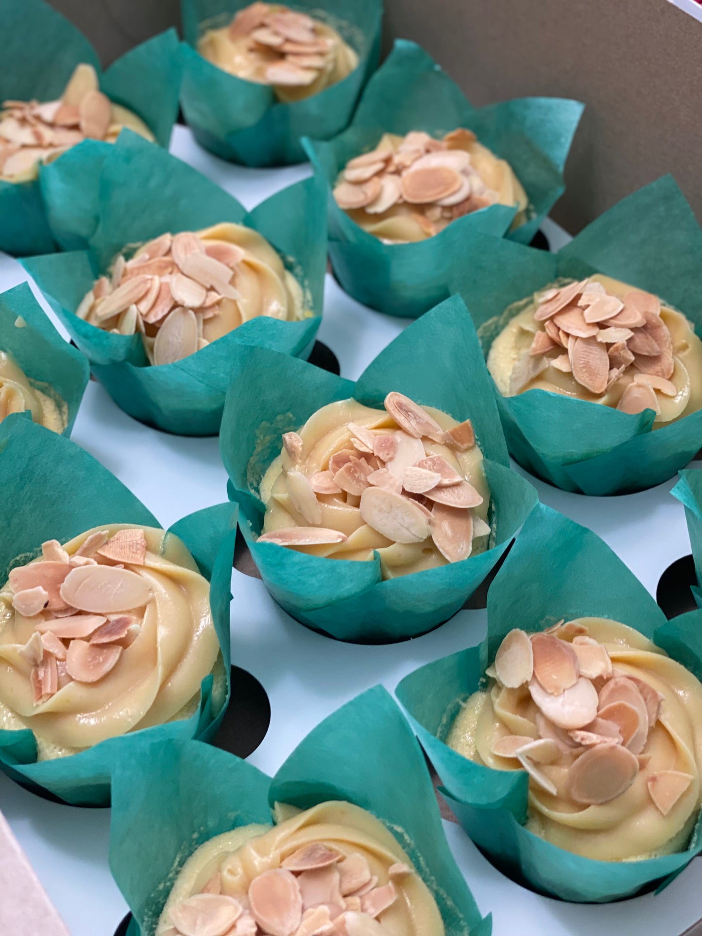 Dulce de leche or Yema cupcakes in a tulips liner