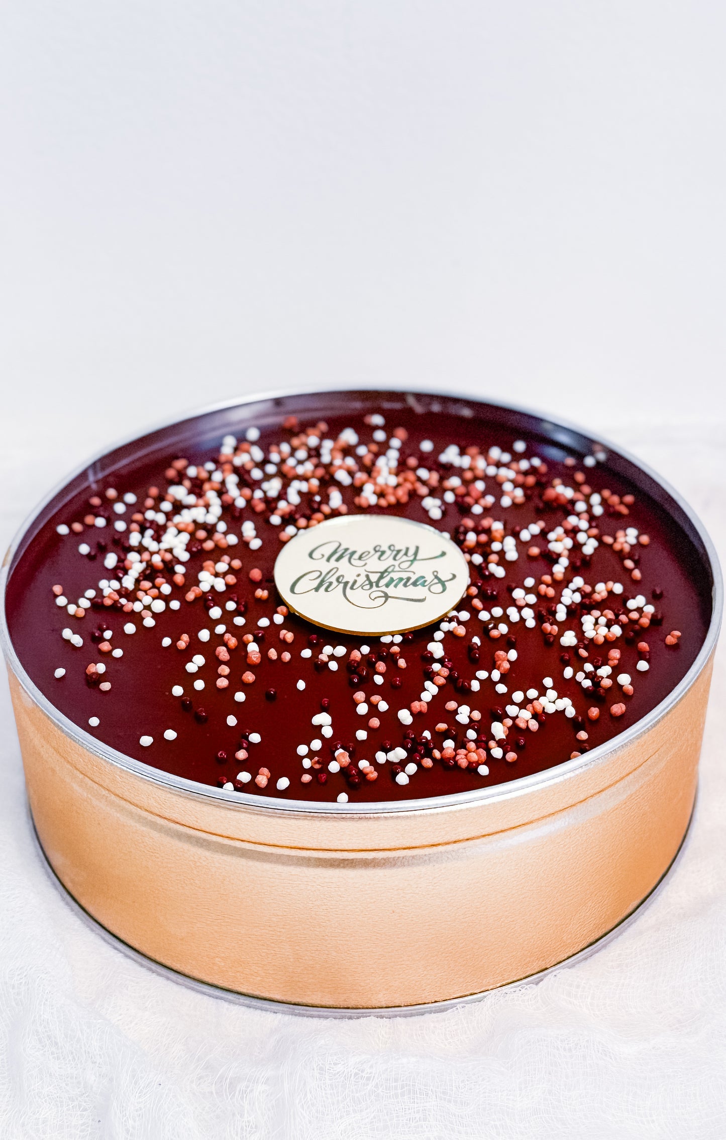 Angels Chocolate Cake in a 7x3 can