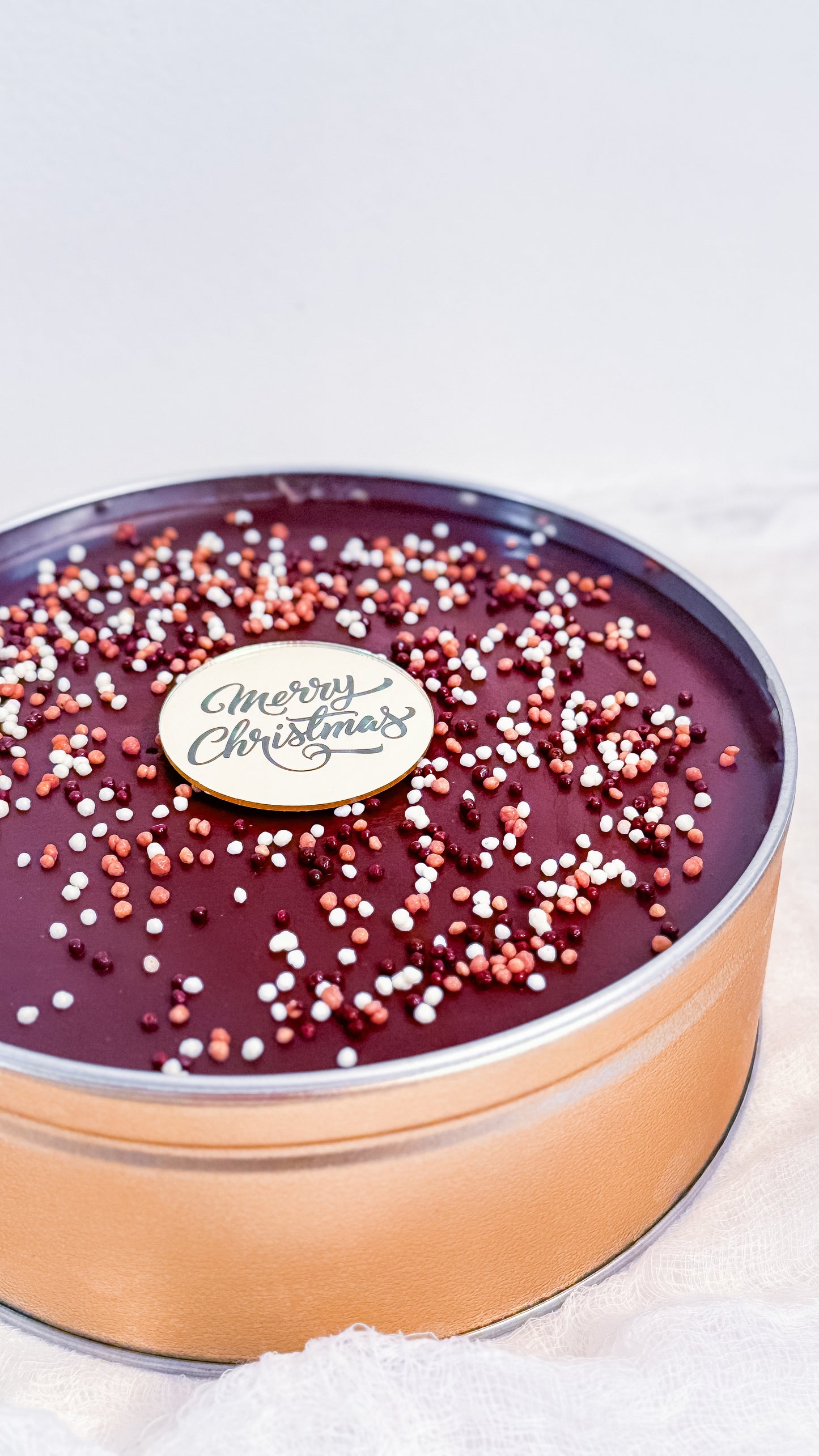 Angels Chocolate Cake in a 7x3 can