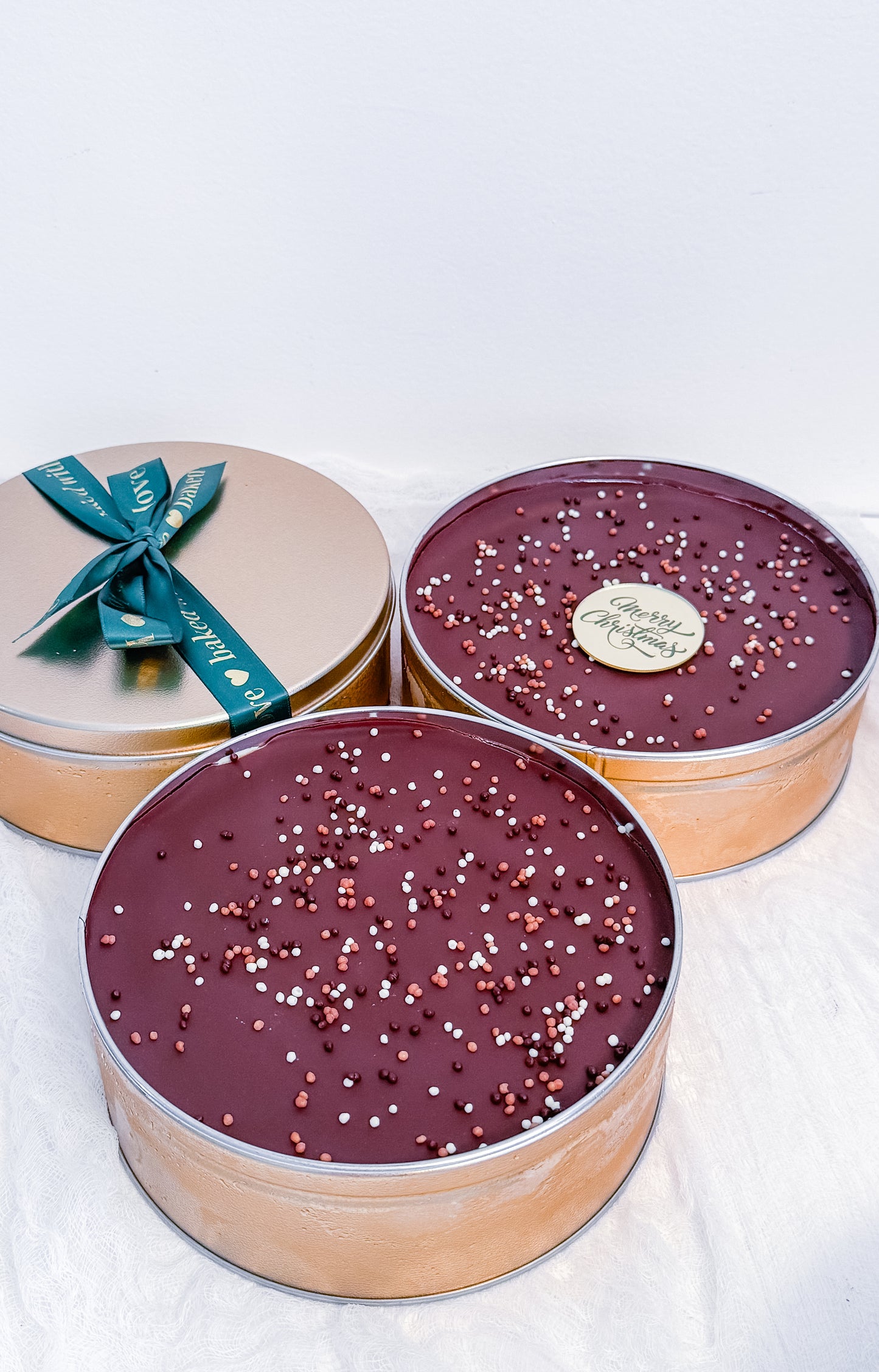 Angels Chocolate Cake in a 7x3 can