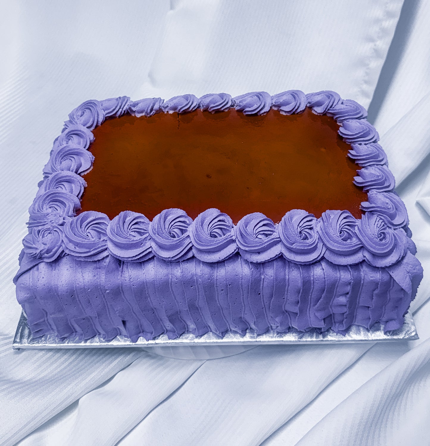 Rectangular Ube harvest cake size 9x11
